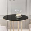 36" Round Tempered Glass Table Top Black Glass 1 / 4" Thick Round Polished Edge - Black - Image 2