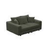 3 Seat Sofa, Convertible Deep Seat Sofa Lounge Chair For Living Room - Green - Image 13