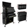 High Capacity Rolling Tool Chest With Wheels And Drawers, 8 Drawer Tool Storage Cabinet - Black - Image 3