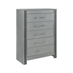 Lorenzo - Chest With Hidden Jewelry Compartment And Bar Handle - Silver