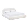 Archie Puffy Grounded - King Upholstered Platform Bed - Almond White - Image 16