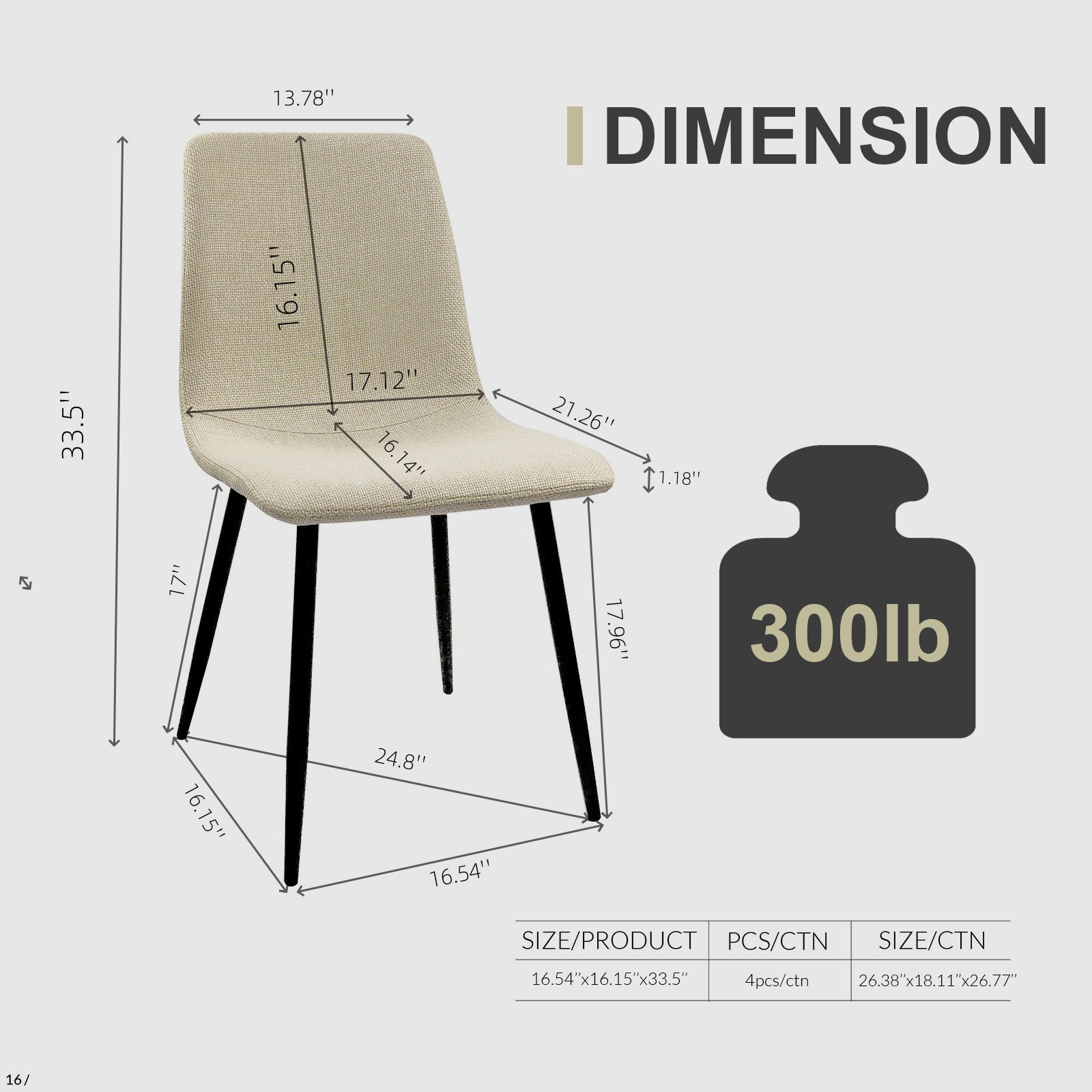 Modern Extendable Dining Table And Chair Set With Top And Metal Base, Table And Chairs For 2 - 6 People - Beige / White - Image 22
