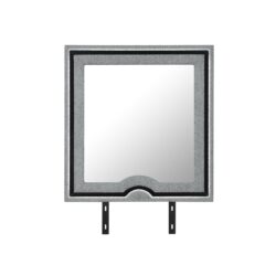 Isaiah - Mirror With Upholstered Frame And LED Lighting - Gray