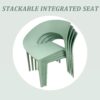 1 Piece Designed Single Chair, UV Resistant, Waterproof And Wear Resistant - Haze Green - Image 13