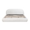 Archie Puffy Grounded - King Upholstered Platform Bed - Almond White - Image 19