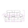 Blanche - 3 Piece Reclining Sofa And Loveseat With LED Lights, Speaker - White - Image 5