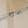 Semi Frame Single Sliding Shower Door - Brushed Nickel - Image 7