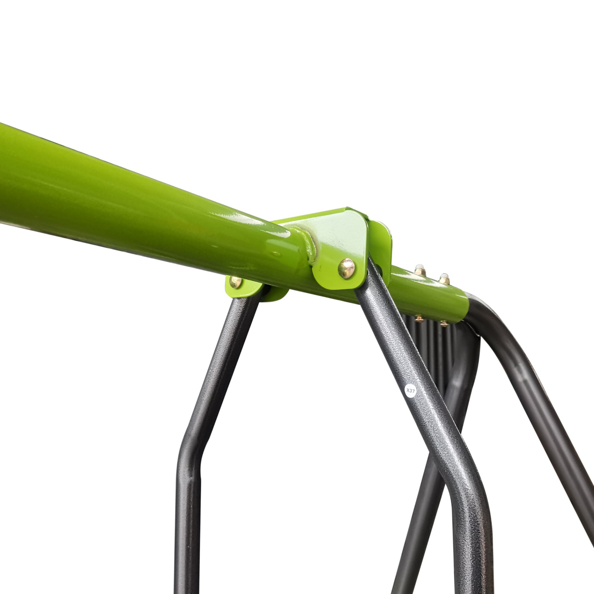 Xns081 Interesting Swingset With Plastic Safe Swing Set 440Lbs For Outdoor Playground For Age 3+ With Face To Face Without Tee - Lime Green - Image 6