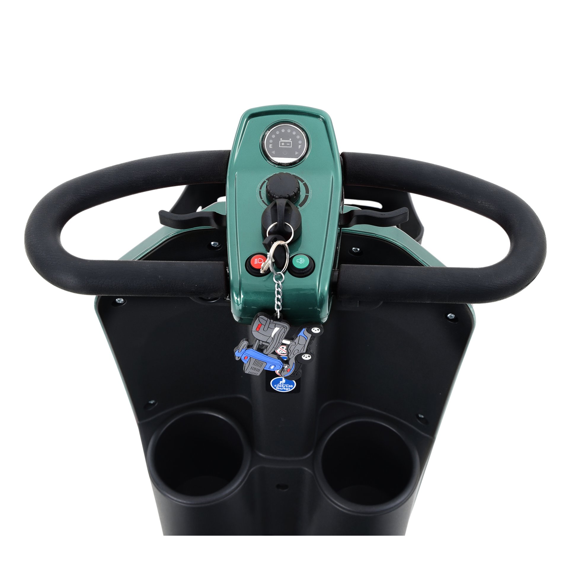 Max Plus - Wheels Outdoor Compact Mobility Scooter With 2 Pieces X 20Ah Lead Acid Battery, 16 Miles, Cup Holders & USB Charger Port - Emerald - Image 6