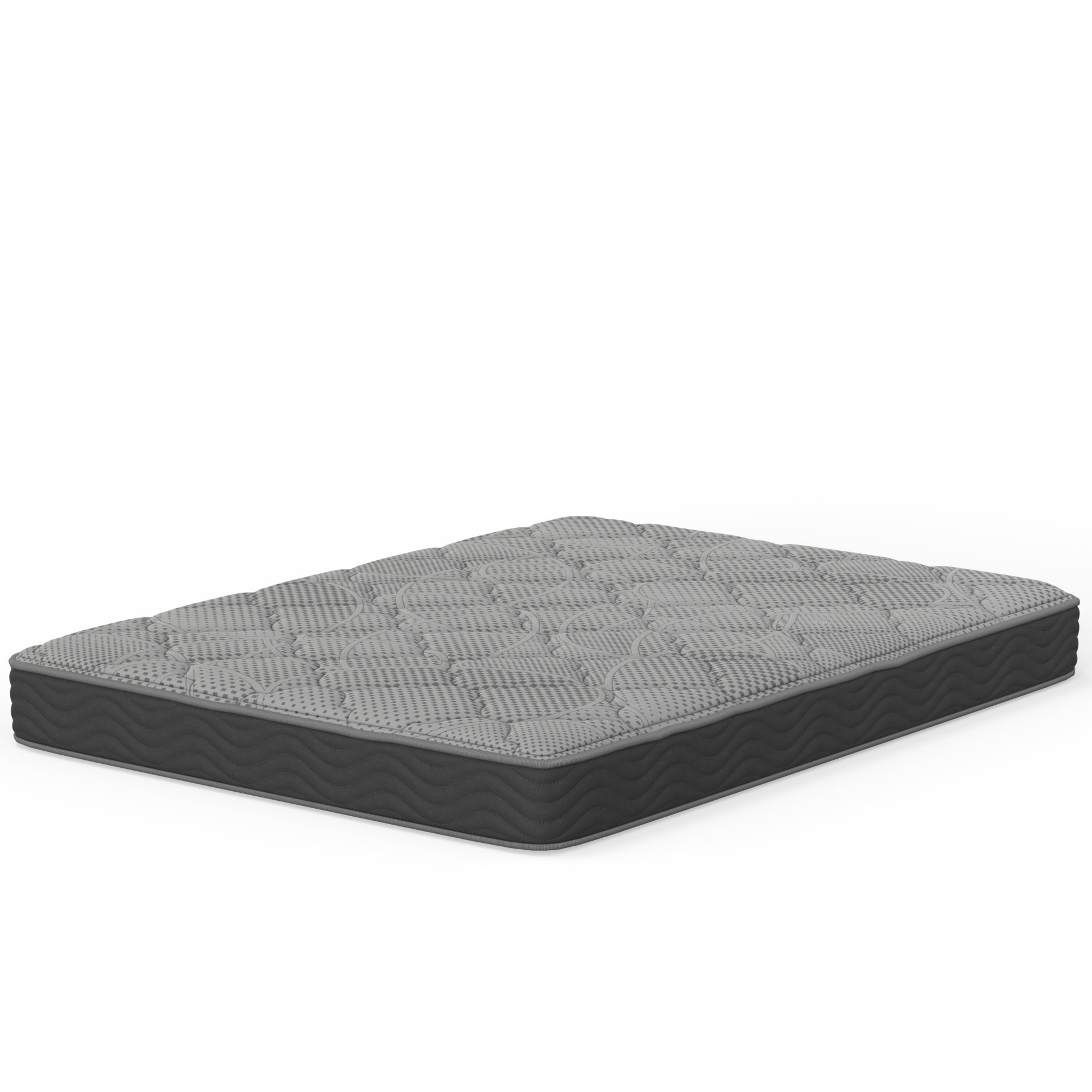 CS Hybrid - 8" Queen Pocket Coil Mattress - Black / Gray - Image 6