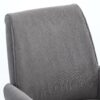 Ergonomic Mid Back Office Chair With Striped Fabric - Gray - Image 8