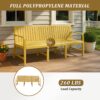 1 Piece Indoor / Outdoor 3 Seater Sofa, UV Resistant, Waterproof And Durable - Brick Yellow - Image 6