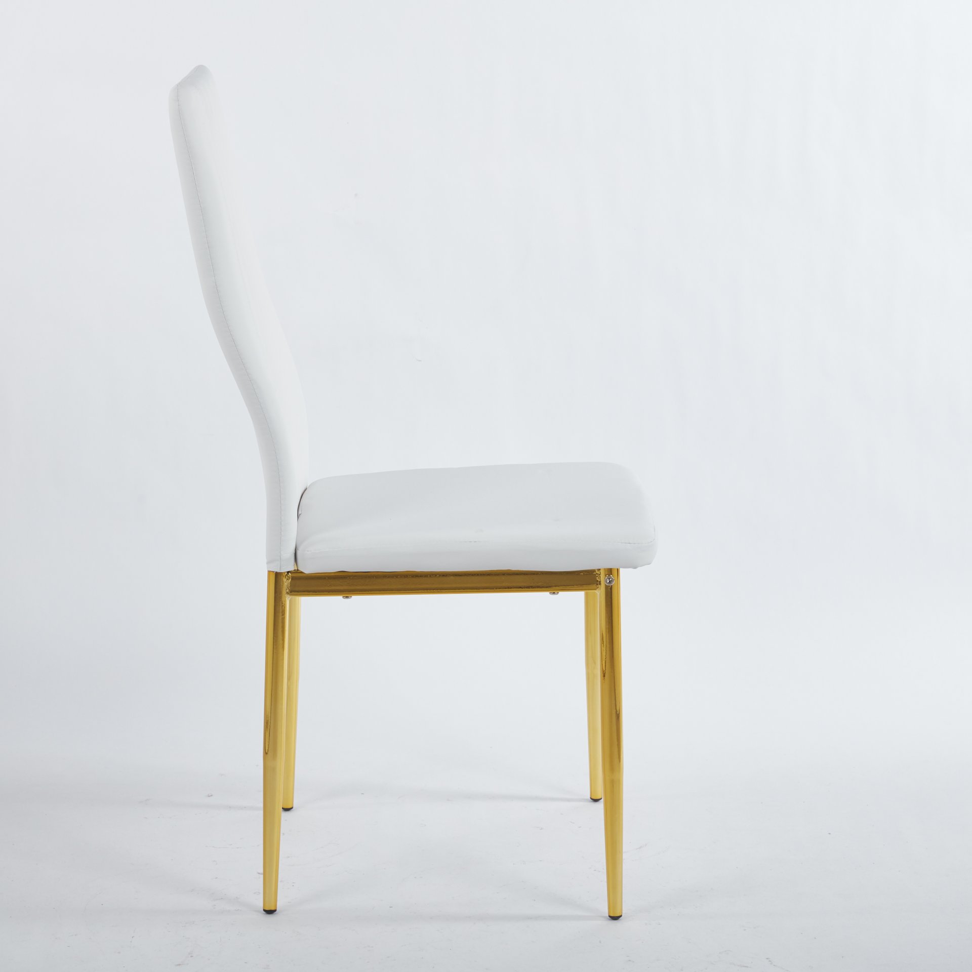 Dining Chair Design For Kitchen (Set of 4) - Golden / White - Image 12