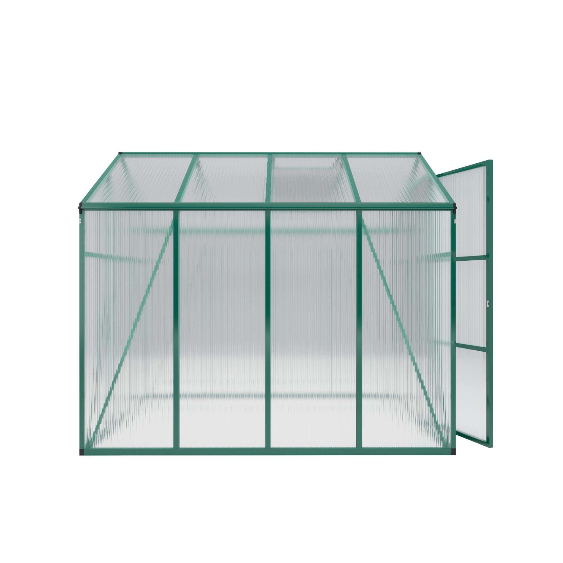 Newly Marketed Gain Height Windproof Aluminum Greenhouse 6 X 8 Ft Polycarbonate Greenhouse Raised Base And Anchor Aluminum Heavy Duty Walk - In Greenhouses For Outdoor Backyard In All Season - Green - Image 20