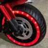 Kids 12V Motorcycle With Training Wheels, Manual Throttle, And Lighting Wheels For Boys And Girls Ages 3-6 - Red - Image 10