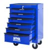 Rolling Metal Tool Chest With 6 Drawers, 20" Steel Storage Cabinet With Ball Bearing Slides - Black / Blue - Image 11
