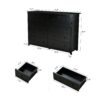 10 Drawer Dresser For Bedroom Ample Storage, Sturdy & Safe - Black - Image 3