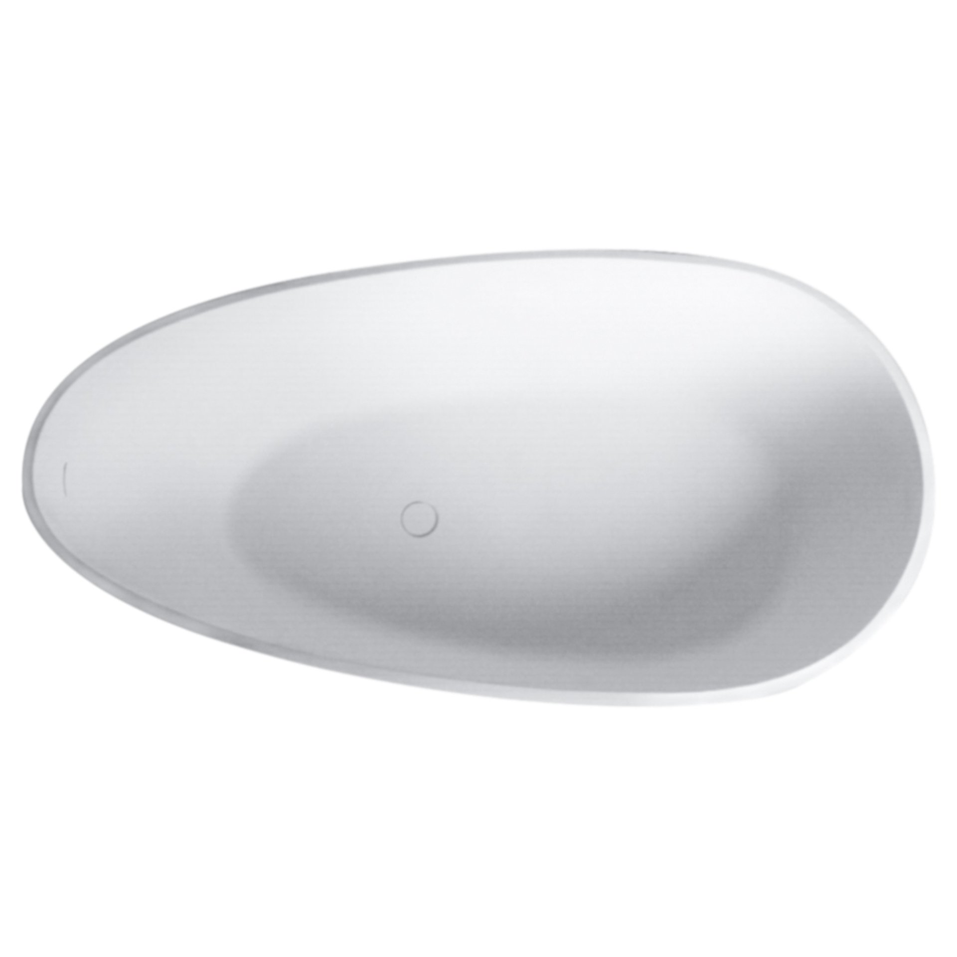 Solid Surface Stone Resin Freestanding Egg Shape Bathtub For The Bathroom - Matte White - Image 6