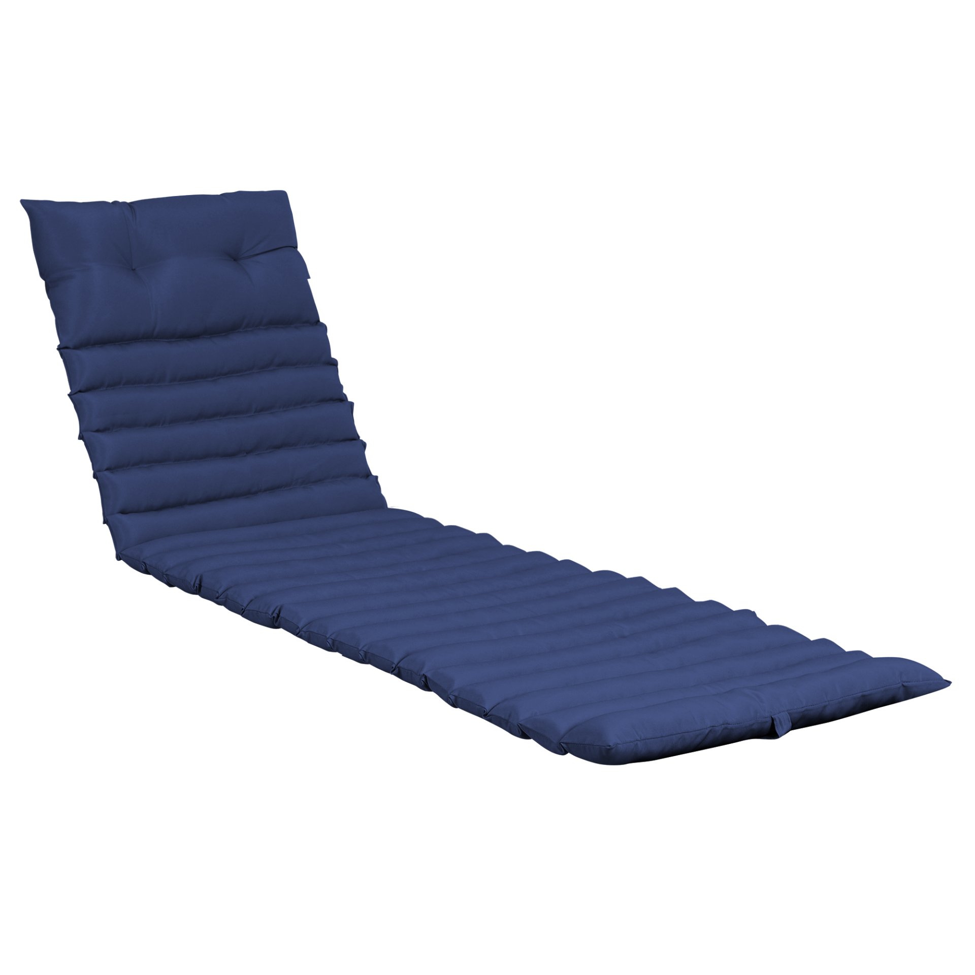 72.83" Outdoor Lounge Chairs (Set of 2), Cushion Replacement Patio Funiture Seat Cushion Chaise Lounge Cushion - Navy Blue - Image 8