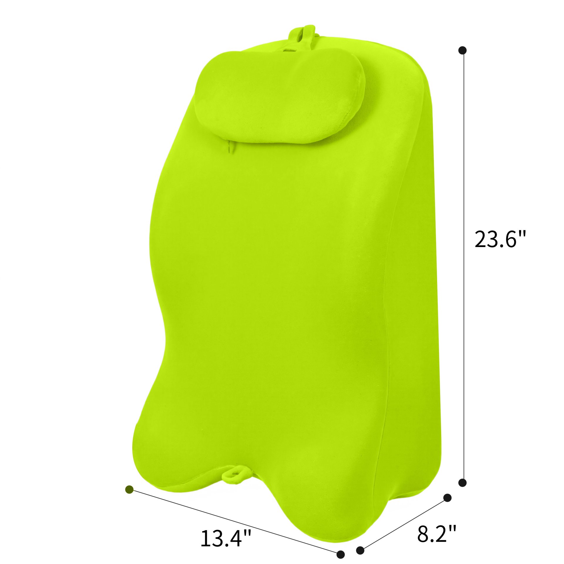 Ergonomic Spinal Posture Support Bed Pillow - Green - Image 3