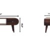 Circular TV Unit - Walnut - Image 13