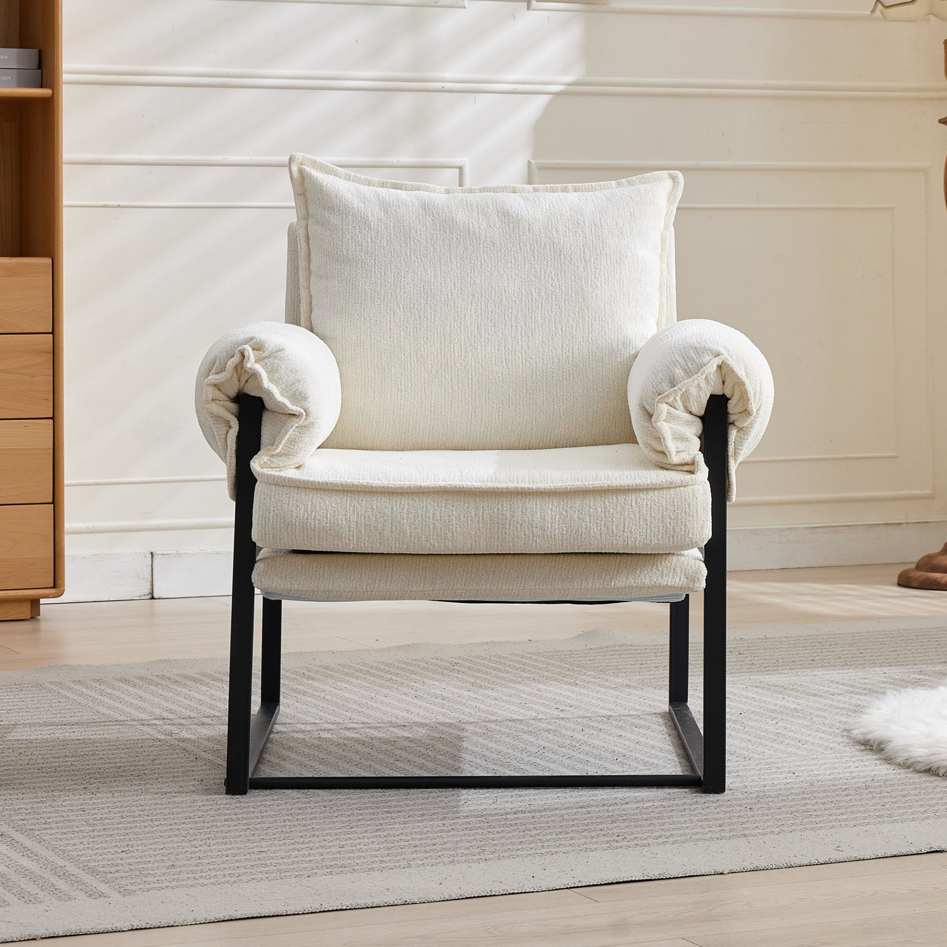 Adjustable Frame Sofa - Creamy White - Image 9