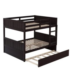 Full Over Full Bunk Bed With Twin Size Trundle - Espresso