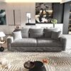 3 Seat Sofa, Convertible Deep Seat Sofa Lounge Chair For Living Room - Gray - Image 3