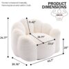 Lotus Compression Sofa Bean Bag With Pull Ring - White - Image 3