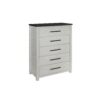 Avery - King Bedroom Set & Bookcase Headboard, Low Profile Bed, Spacious Drawers - Beige - Image 4