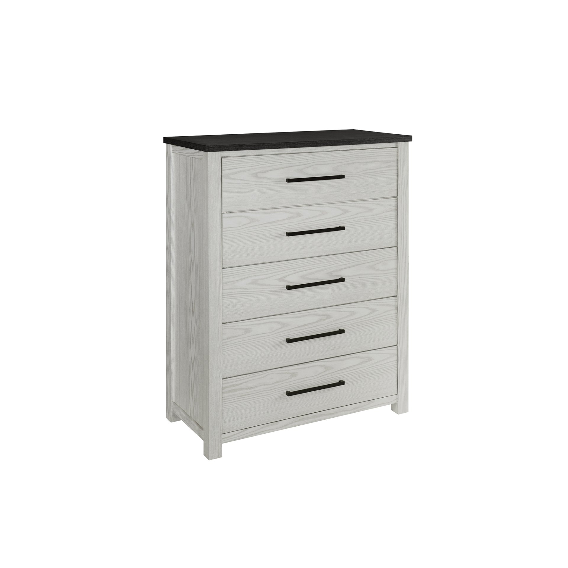 Avery - King Bedroom Set & Bookcase Headboard, Low Profile Bed, Spacious Drawers - Beige - Image 4