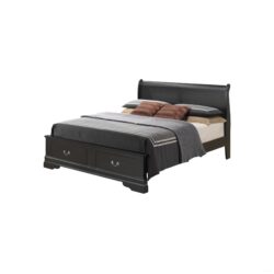 Louis Phillipe - Full Storage Elegant Bed - Black