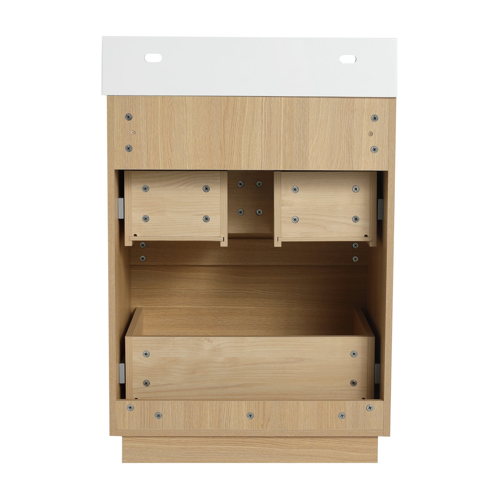 Modern Bathroom Vanities With Single Sink Combo - Oak - Image 15