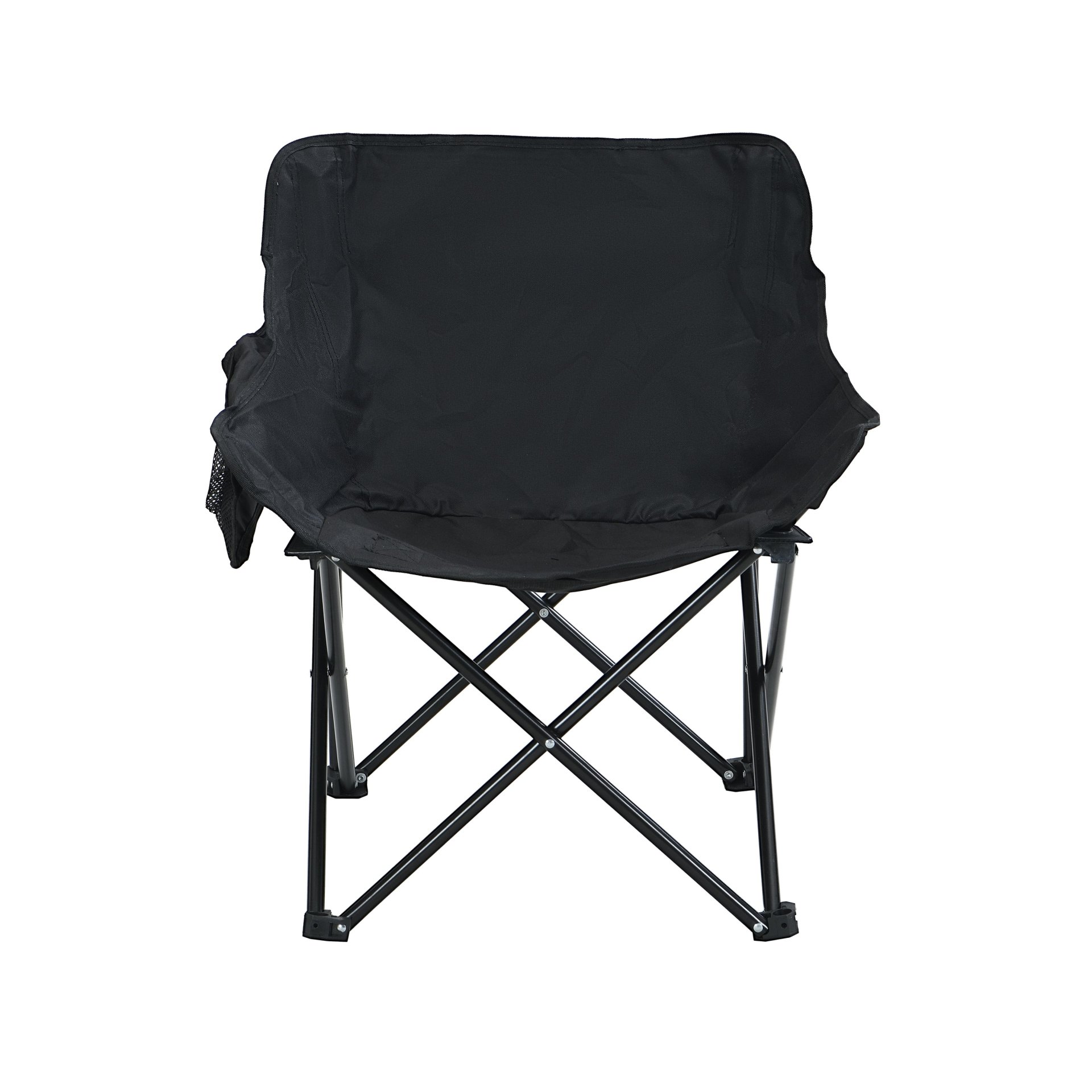 Outdoor Camping Chairs Folding Portable With Carry Bag (Set of 2) - Black - Image 7