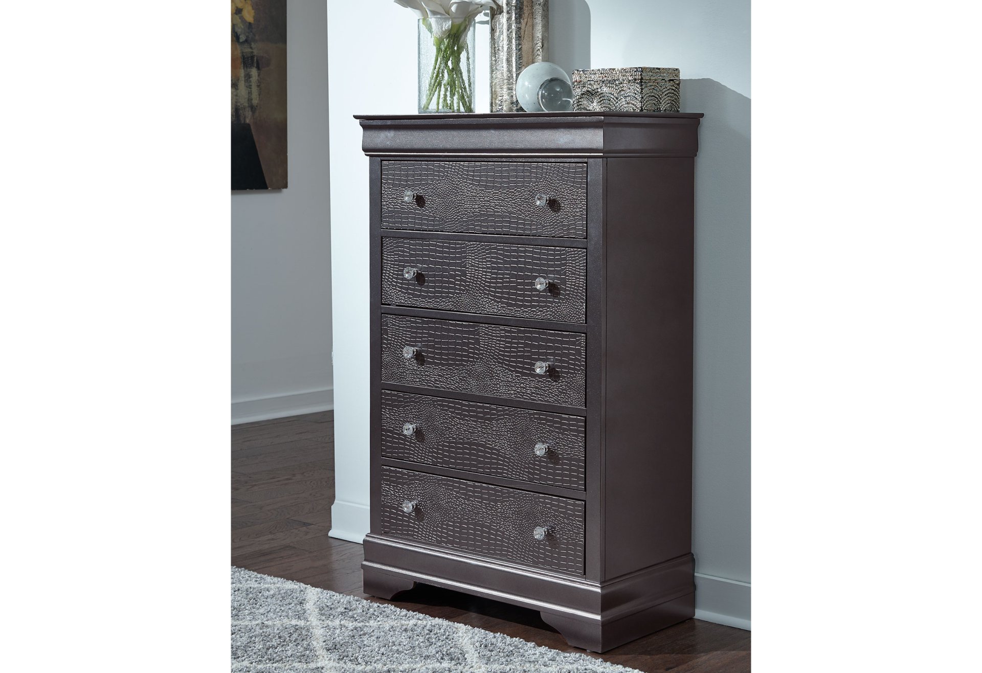 Shaker - Crocodile Chest - Metallic Gray - Image 7