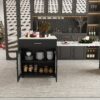 Expandable Kitchen Island With Dining Table - Black - Image 17