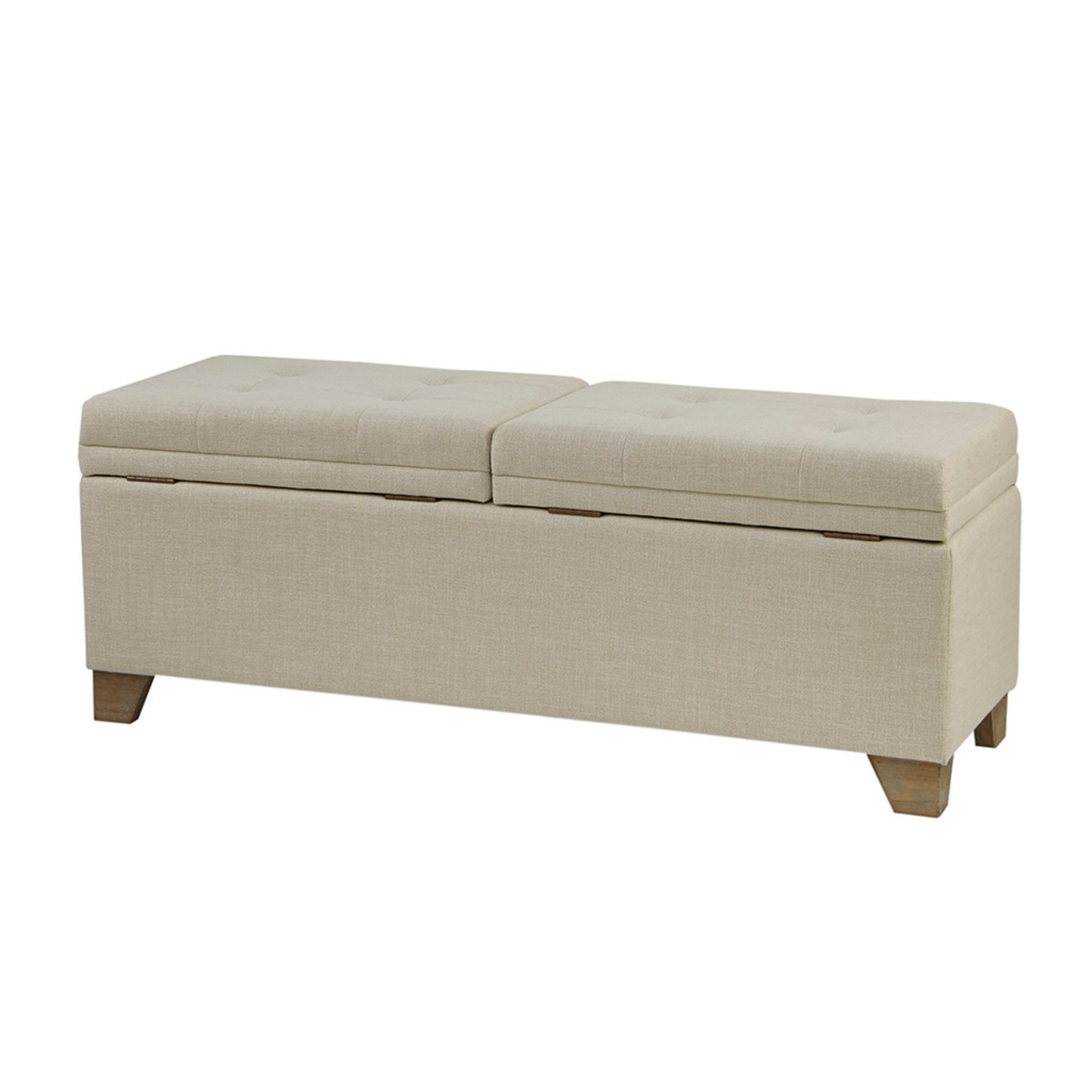 Soft Close Storage Bench Upholstered - Natural - Image 10