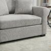 Modern Chenille Oversized Armchair, Chair And A Half, Single Sofa For Bedroom, Living Room, Wide - Light Gray - Image 8