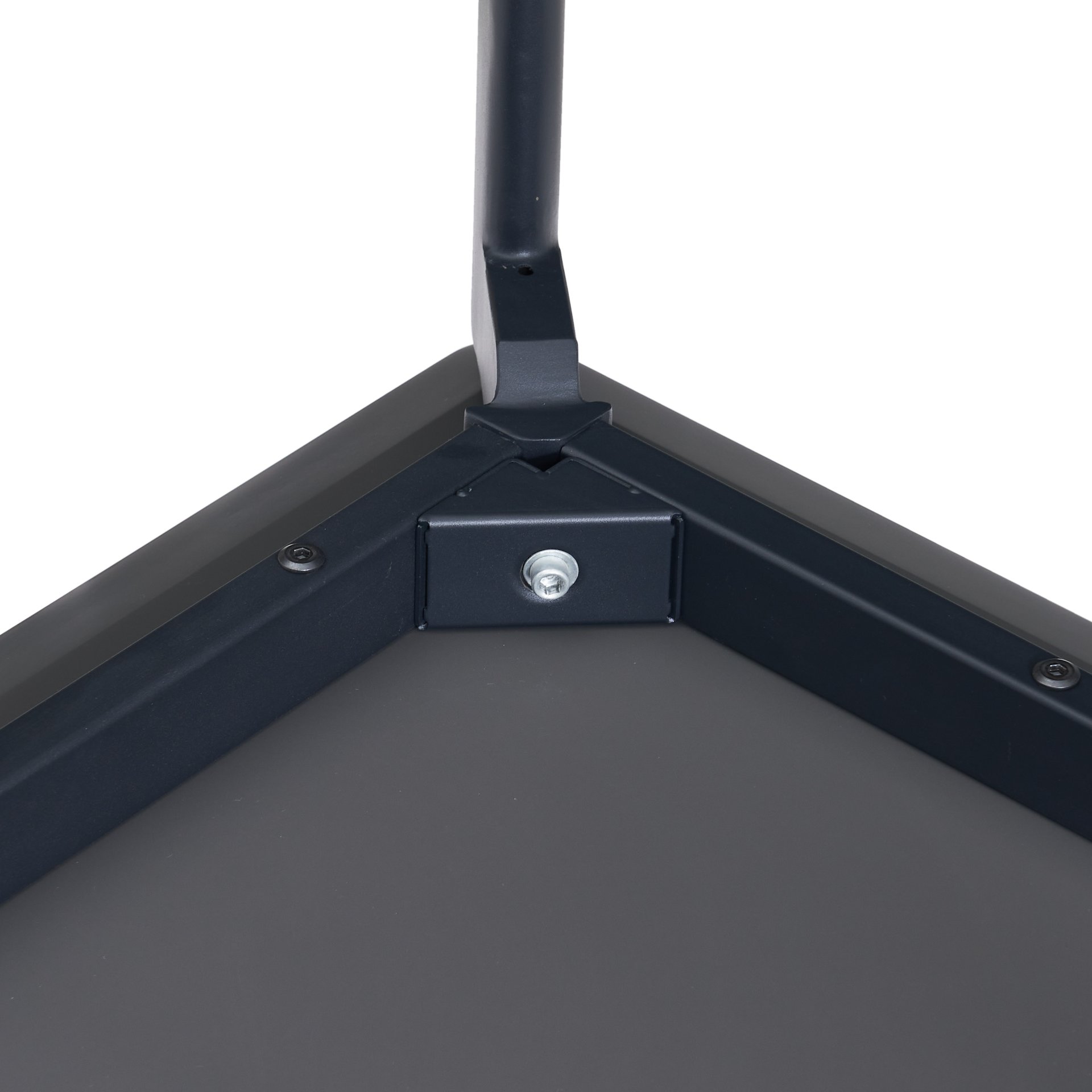 Modern Sintered Stone Dining Table Glossy Rock Surface Family Dining Table For 8 People With Sturdy Metal Legs Contemporary Kitchen Restaurant Furniture - Black / Gray - Image 11