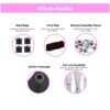 10'X20' Ez Pop Up Canopy Outdoor Portable Party Folding Tent With 6 Removable Sidewalls + Carry Bag + 4 Pieces Weight Bag - Pink - Image 3