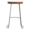 Industrial Chunky Bar Stool - Chestnut - Image 9