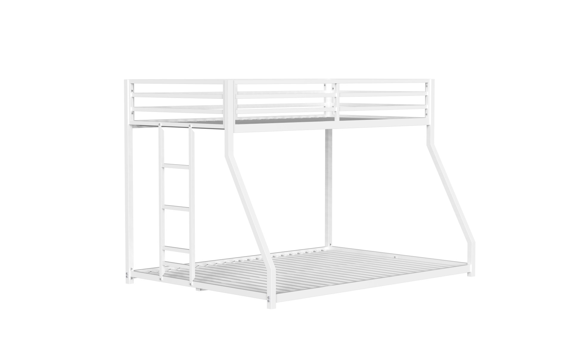 Adam - Twin Over Full Metal Bunk Bed - White - Image 21