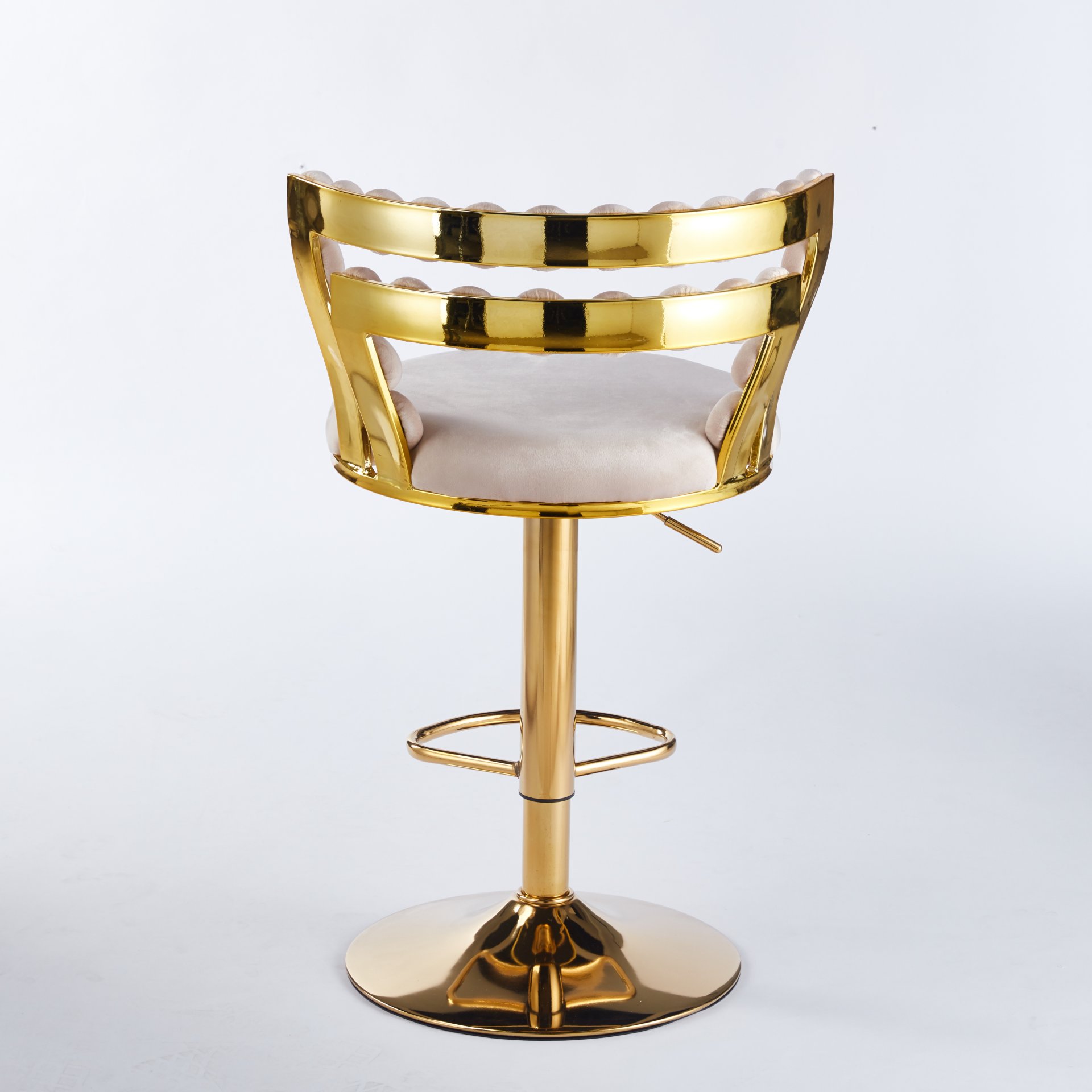 Bar Chair With Tube Legs (Set of 2) - Golden - Image 8