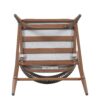 Outdoor Bar Height Aluminum Frame Counter Stools With Scallop Shaped Backrest & Water Resistant Cushions (Set of 2) - Teak - Image 10