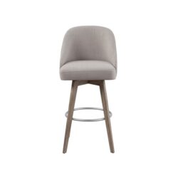 Pearce - Bar Stool With Swivel Seat - Gray
