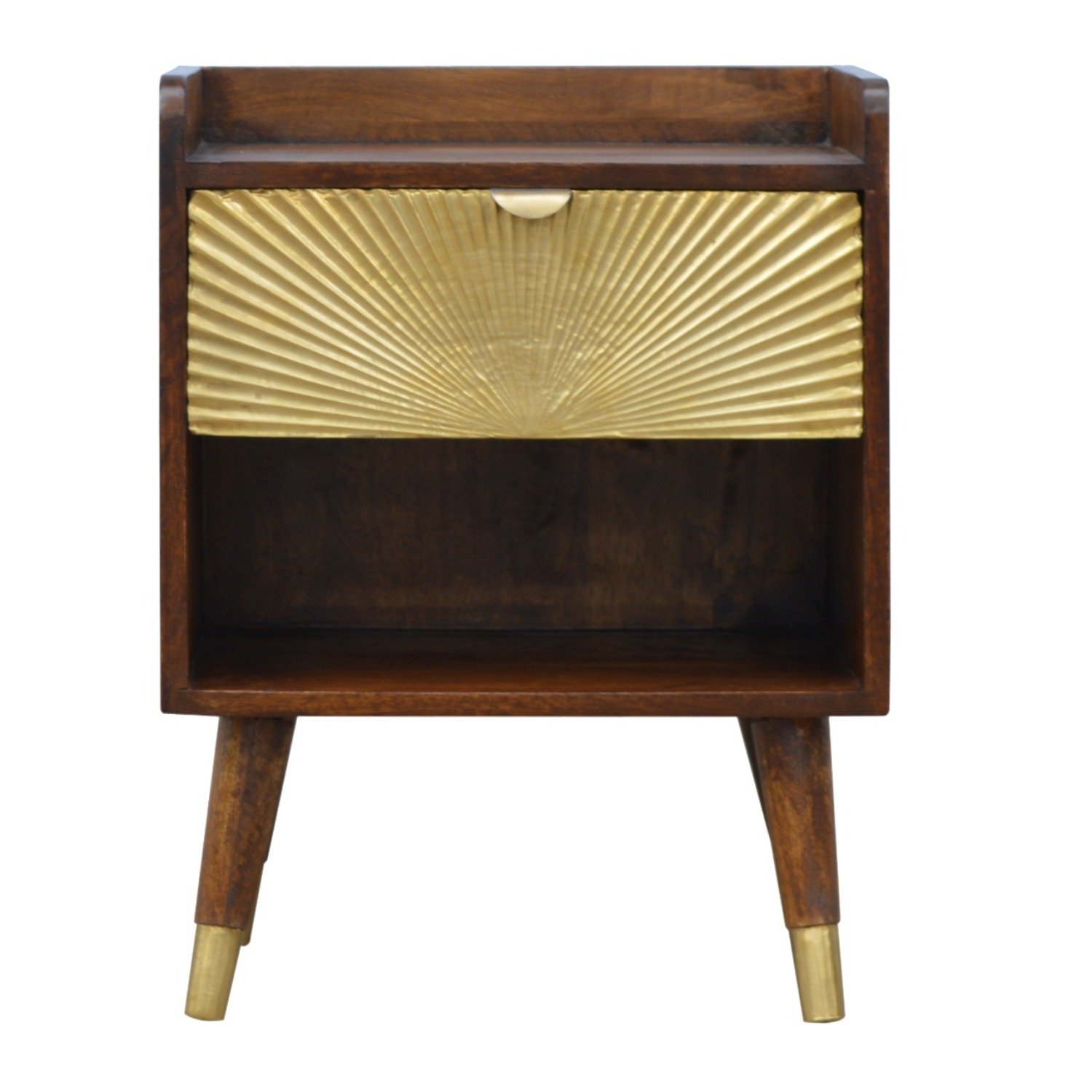 Manila - 1 Drawer Nightstand - Chestnut - Image 11