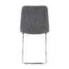 Modern Simple Light Luxury Dining Chair (Set of 4) - Dark Gray - Image 15