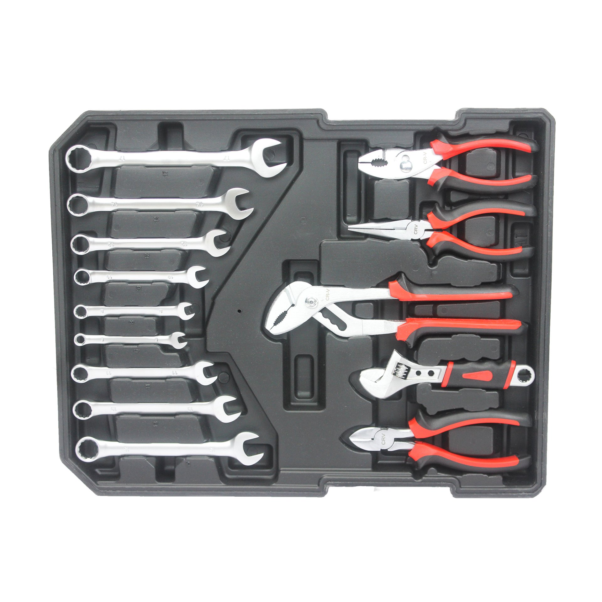 899 Piece Home Repair Tool Set With Rolling Plastic Toolbox, 4 Drawers, General Household Maintenance Kit For Garden, Homeowner, Handyman - Black - Image 21