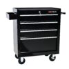 Rolling Tool Chest, 4 Drawer Tool Box With Wheels, Heavy Duty Industrial Service Cart Storage Organizer With Locking System, Rolling Tool Box Organizer Tool Case For Garage, Repair Shop - Black - Image 7