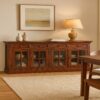 Large Glazed Sideboard - Cherry - Image 14